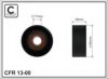 CAFFARO 13-00 Tensioner Pulley, v-ribbed belt